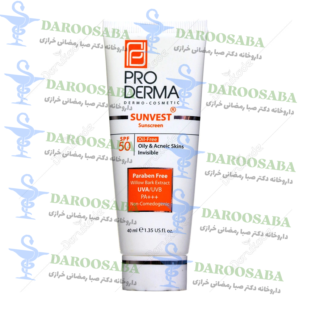 ضد آفتاب بی رنگ فاقد چربی پوست چرب SPF50 پرودرما