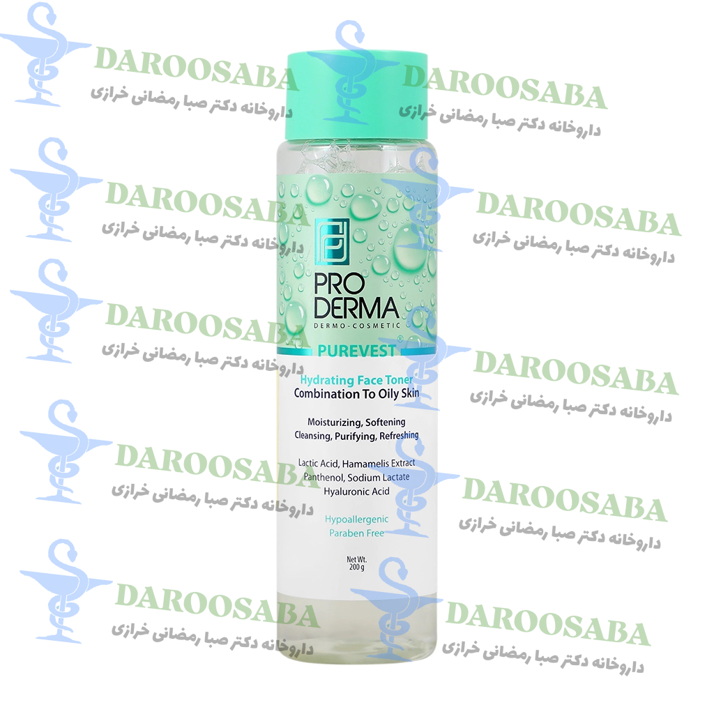 تونر آبرسان پوست چرب پیور وست پرودرما