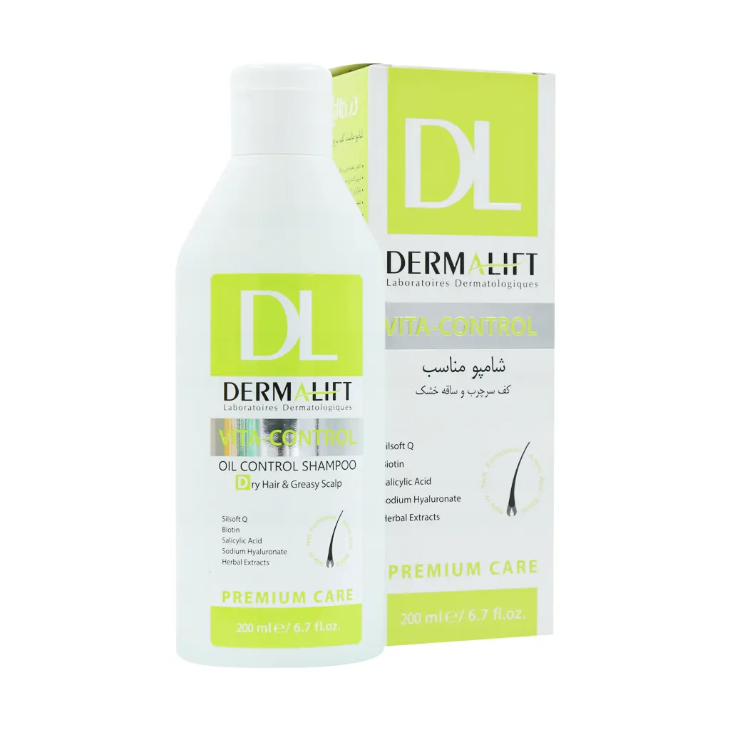 شامپو کف سر چرب ساقه خشک