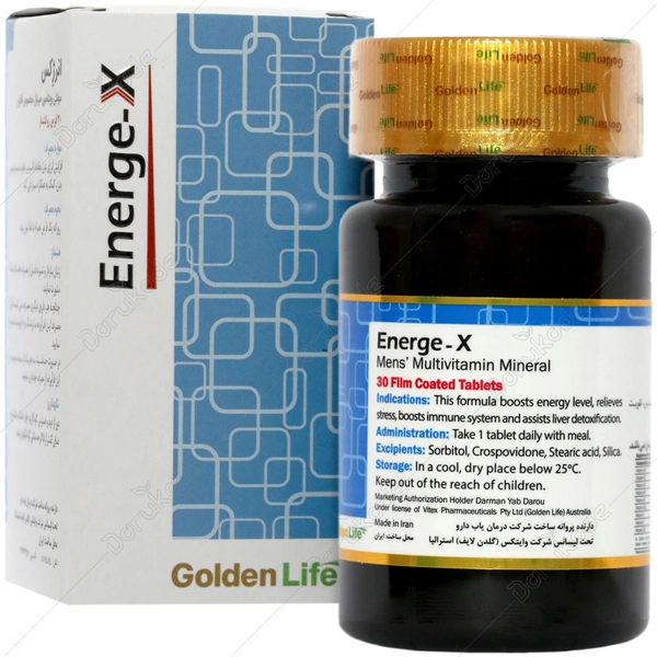 قرص مولتی ویتامین آقایان انرژکس گلدن لایف