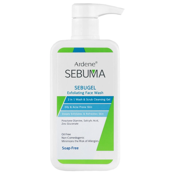 ژل شوینده و ساینده صورت سبوژل آردن سبوما