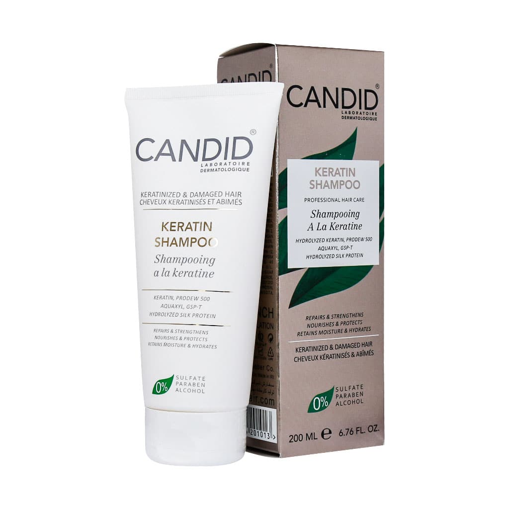 شامپو کراتینه کاندید مو کراتینه و آسیب دیده