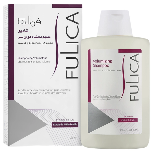 شامپو حجم دهنده فولیکا مناسب موهای نازک و کم حجم