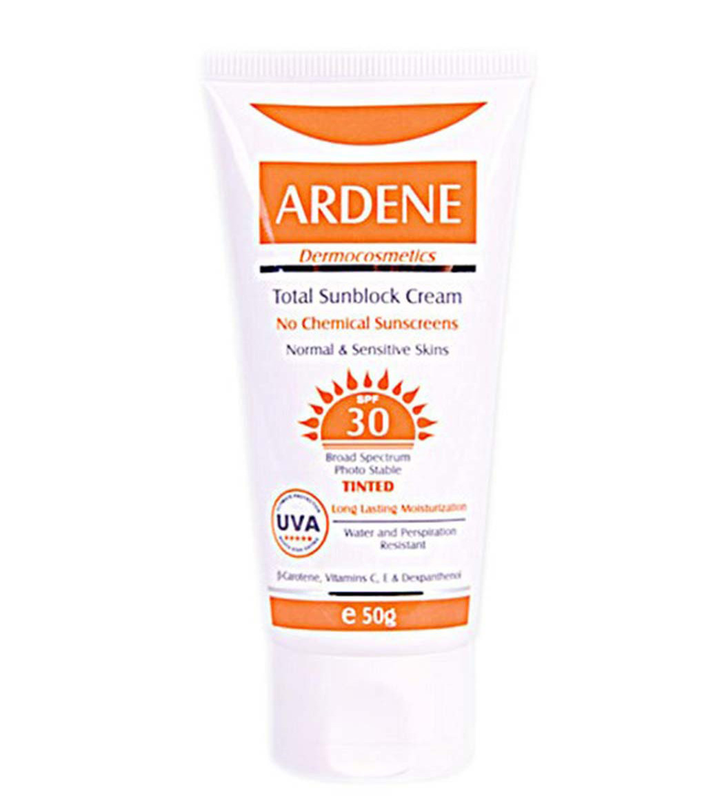 کرم ضد آفتاب رنگی آردن با SPF30 مناسب پوست نرمال و حساس