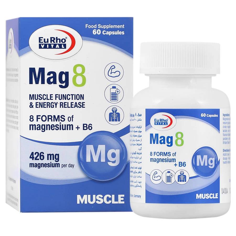 کپسول مگ 8 یوروویتال 60 عددی